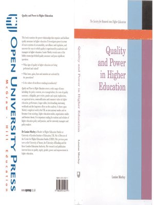 cover image of Quality and Power in Higher Education